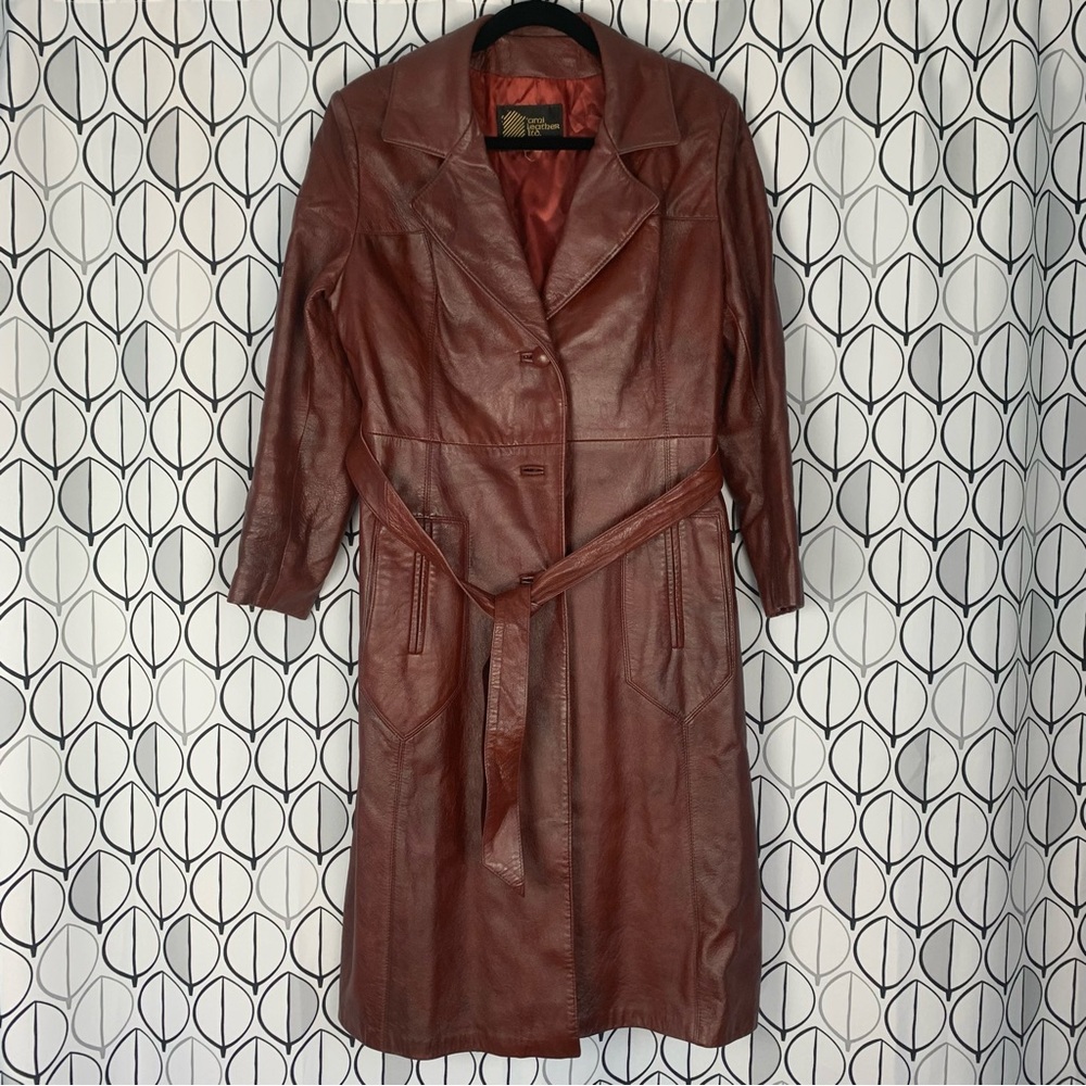 Vintage Ami Leather Ltd. wine color, size small